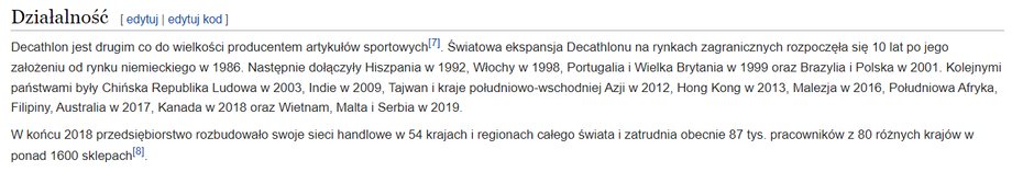 W polskiej Wikipedii takich informacji nie znajdziemy