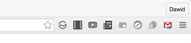 Wszystkie dodatki dla Chrome wyeksponowano na prawo od paska adresu