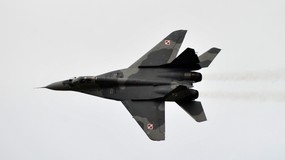 This Polish fighter flew to war. It attacks with Russian missiles