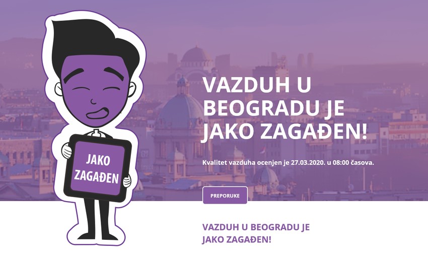 Zvanični podaci Gradskog zavoda za javno zdravlje