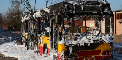 Spłonął autobus MPK