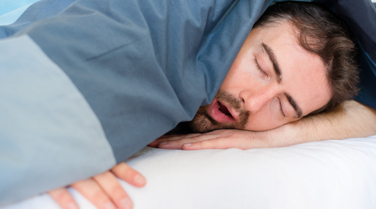 Az alvási apnoé legjellemzőbb tünete a horkolás, amelyet zihálásba torkolló szünetek szakítanak meg. Fotó: Shutterstock 