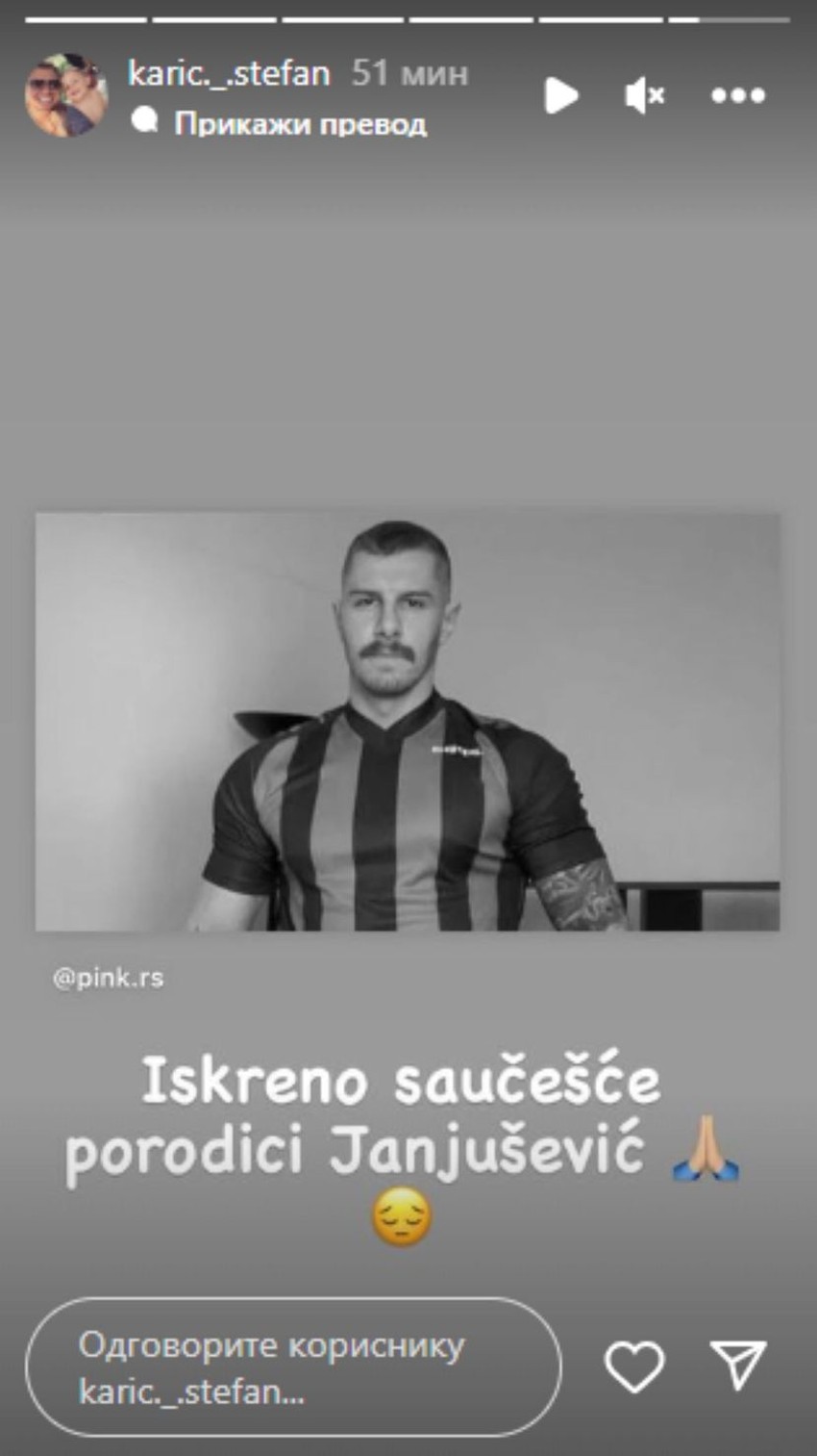 Objava Stefana Karića