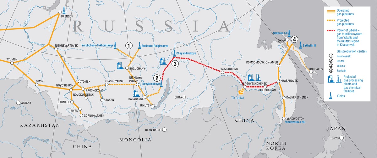 Gazociąg "Siła Syberii" (fot. Gazprom)