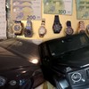 zaplenjen novac satovi i automobili