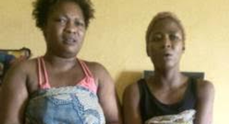 The suspects, Kudirat Raji alias Angela and Esther Basiru