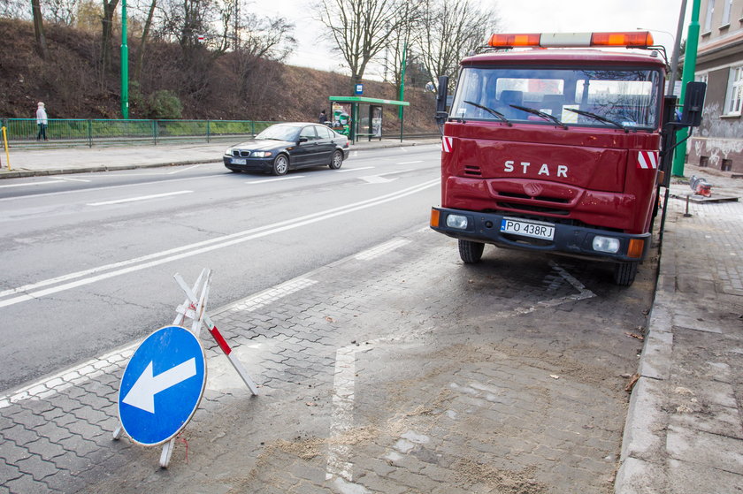 Drogowcy naprawili ścieżkę rowerową na ulicy Pułaskiego