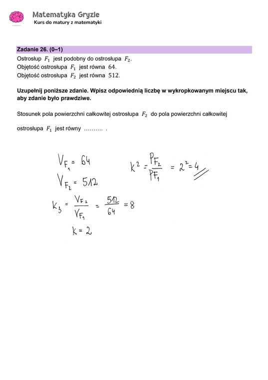 Matura 2024. Matematyka - poziom podstawowy [ARKUSZE CKE i ODPOWIEDZI] 26