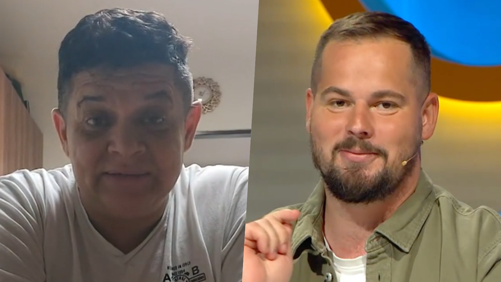 Víťaz reality šou Vyvolení 2 Erik Hilár Lakatošovie a komik Fero Joke. 