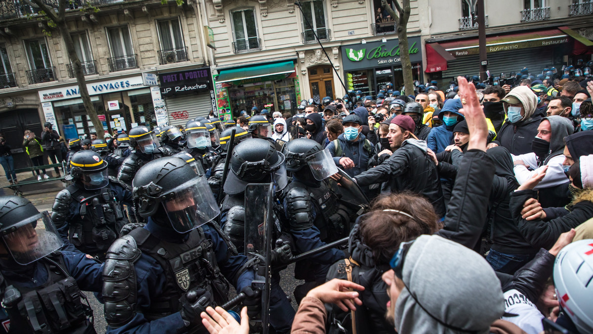 Francja: pierwszomajowy protest związków zawodowych