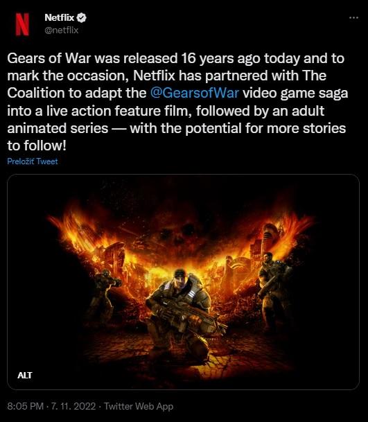 Gears of War sa konečne dočká filmovej adaptácie. V pláne je aj seriál.