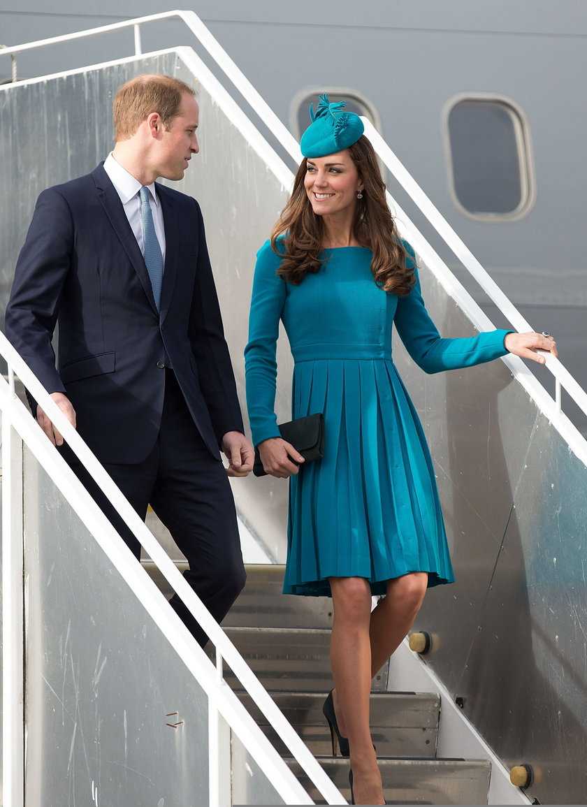 Księżna Kate w niebieskiej sukience