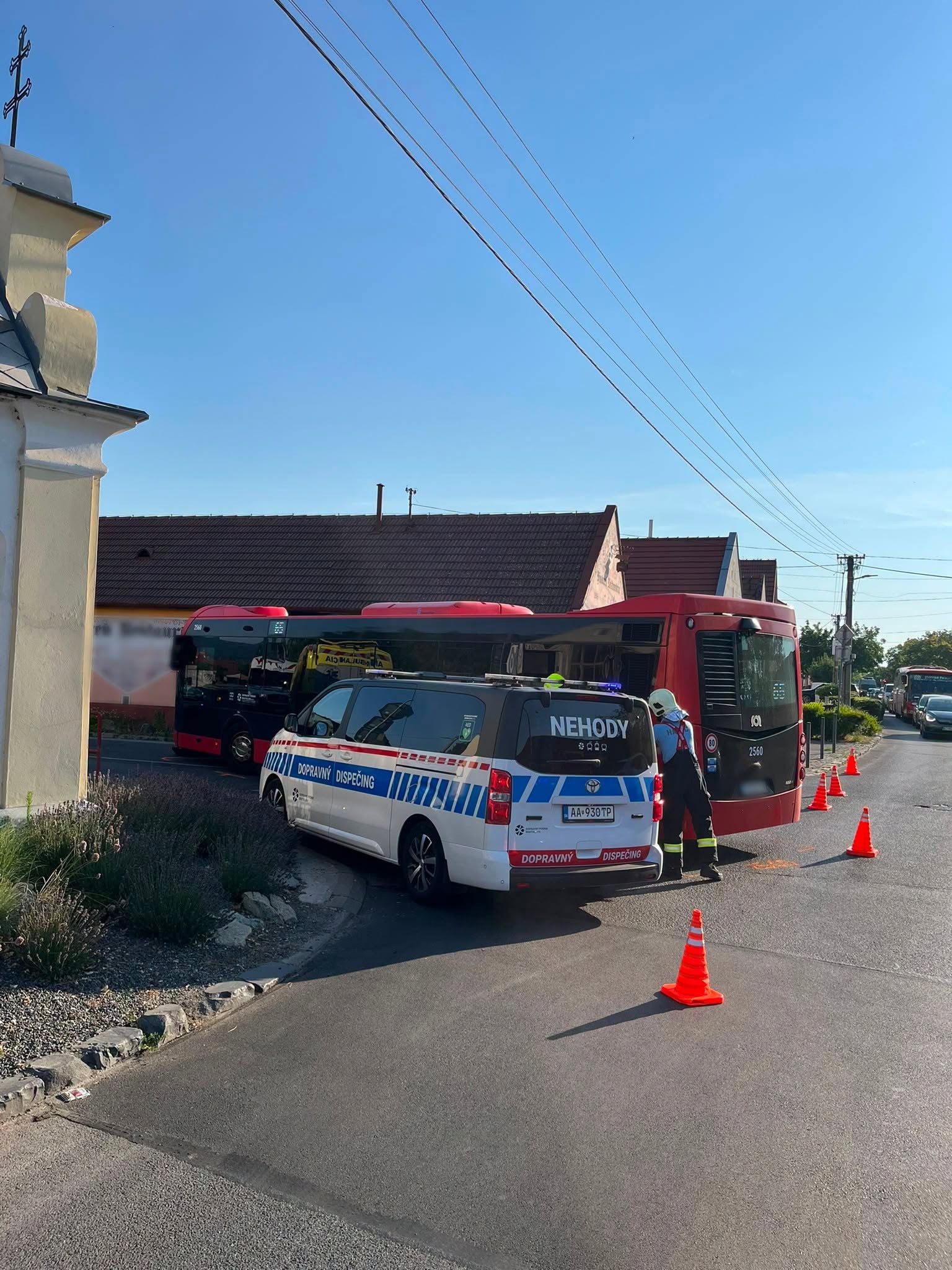 A pedestrian was hit by a public transport bus in Bratislava.