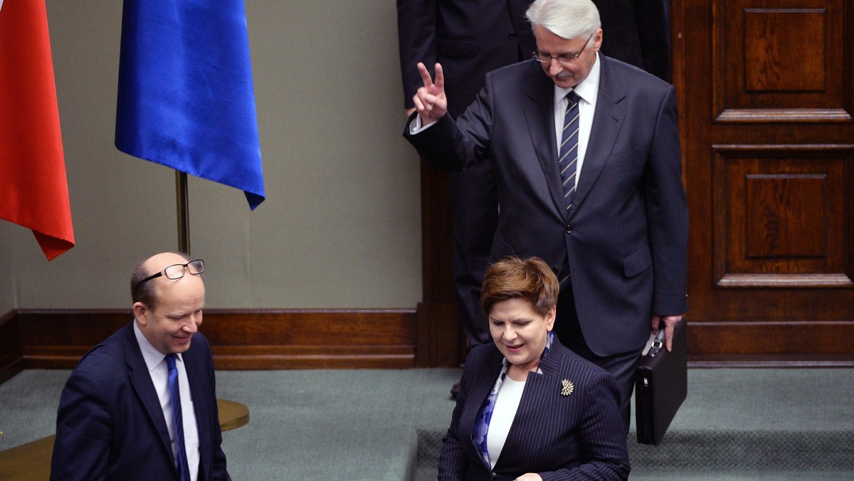 Beata Szydło Witold Waszczykowski Konstanty Radziwiłł