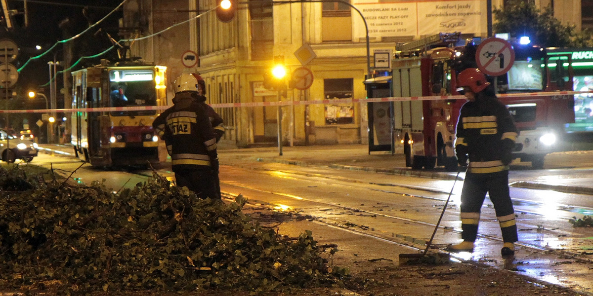 Łódź po burzy.