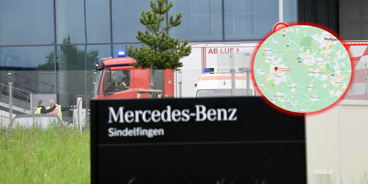 W niemieckiej fabryce Mercedesa padły strzały.