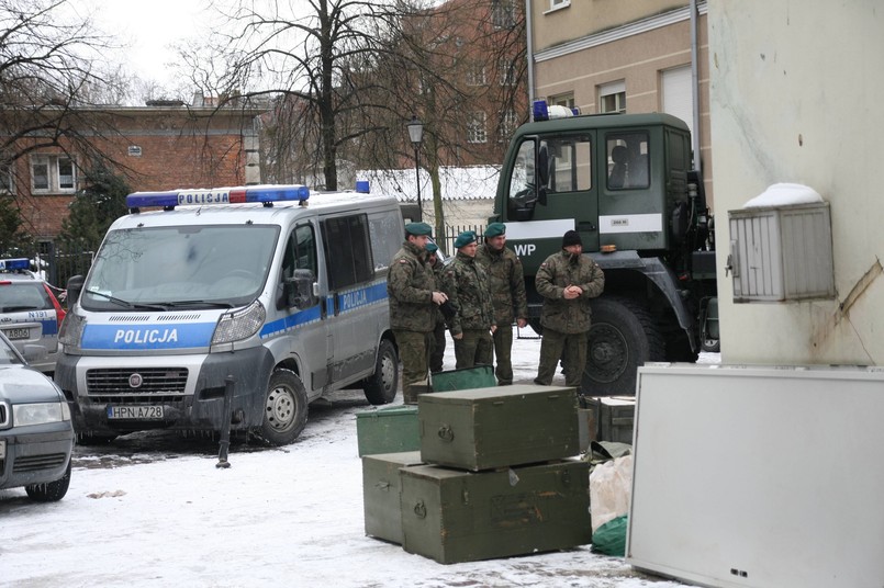 Wojsko na miejscu potrójnego morderstwa w Gdańsku