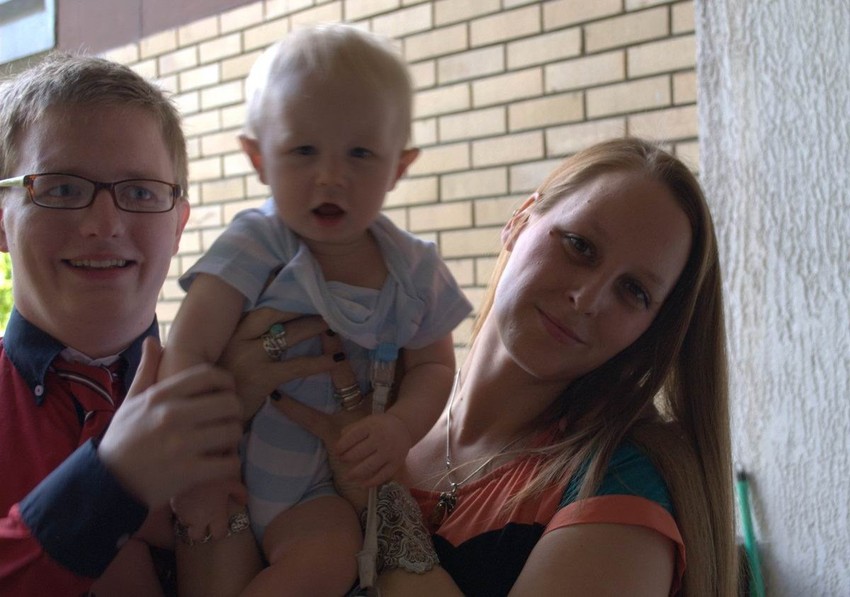 Sajmon i Nataša Grin sa sinom