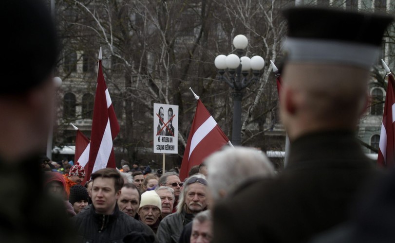 Marsz weteranów Waffen-SS w Rydze