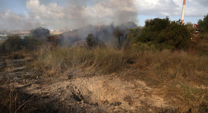 The Israeli military said a missile fired from Yemen crossed into central Israel.MENAHEM KAHANA/ Getty Images