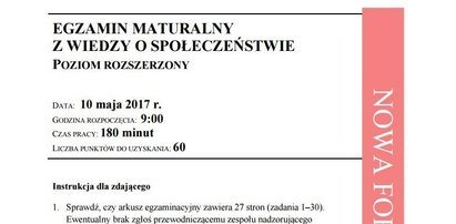 Matura 2017 WOS. Arkusze, pytania, odpowiedzi