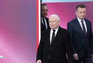 Prezes PiS Jarosław Kaczyński i przewodniczący klubu Mariusz Błaszczak.