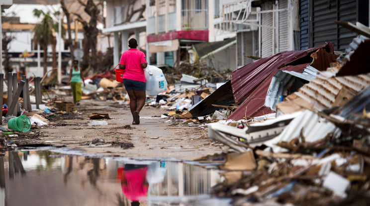 Az Irma hurrikán szinte a földdel tette egyenlővé a karib-tengeri Szent Márton-szigetet /Fotó: AFP