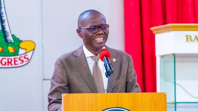 Lagos State Governor, Babajide Sanwo-Olu. [Twitter:@jidesanwoolu]