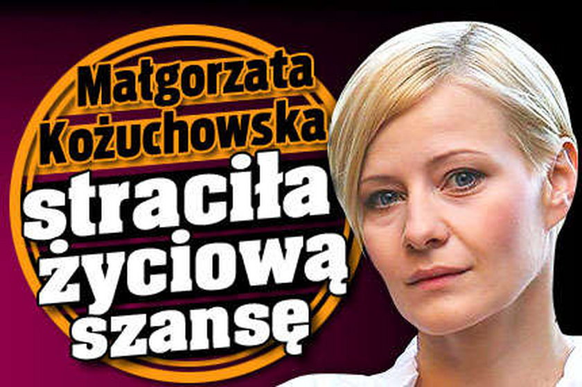 Małgorzata Kożuchowska ma żal do siebie?