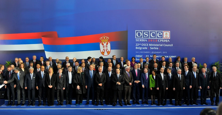 Zajednička fotografija svim ministara koji učestvuju na sastanku OEBS u Beogradu