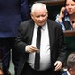 Prezes PiS Jarosław Kaczyński na sali plenarnej podczas posiedzenia Sejmu