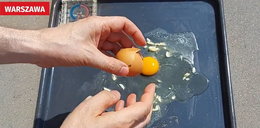 Dziennikarze „Faktu” usmażyli jajecznicę na ulicy przy przystanku [WIDEO]