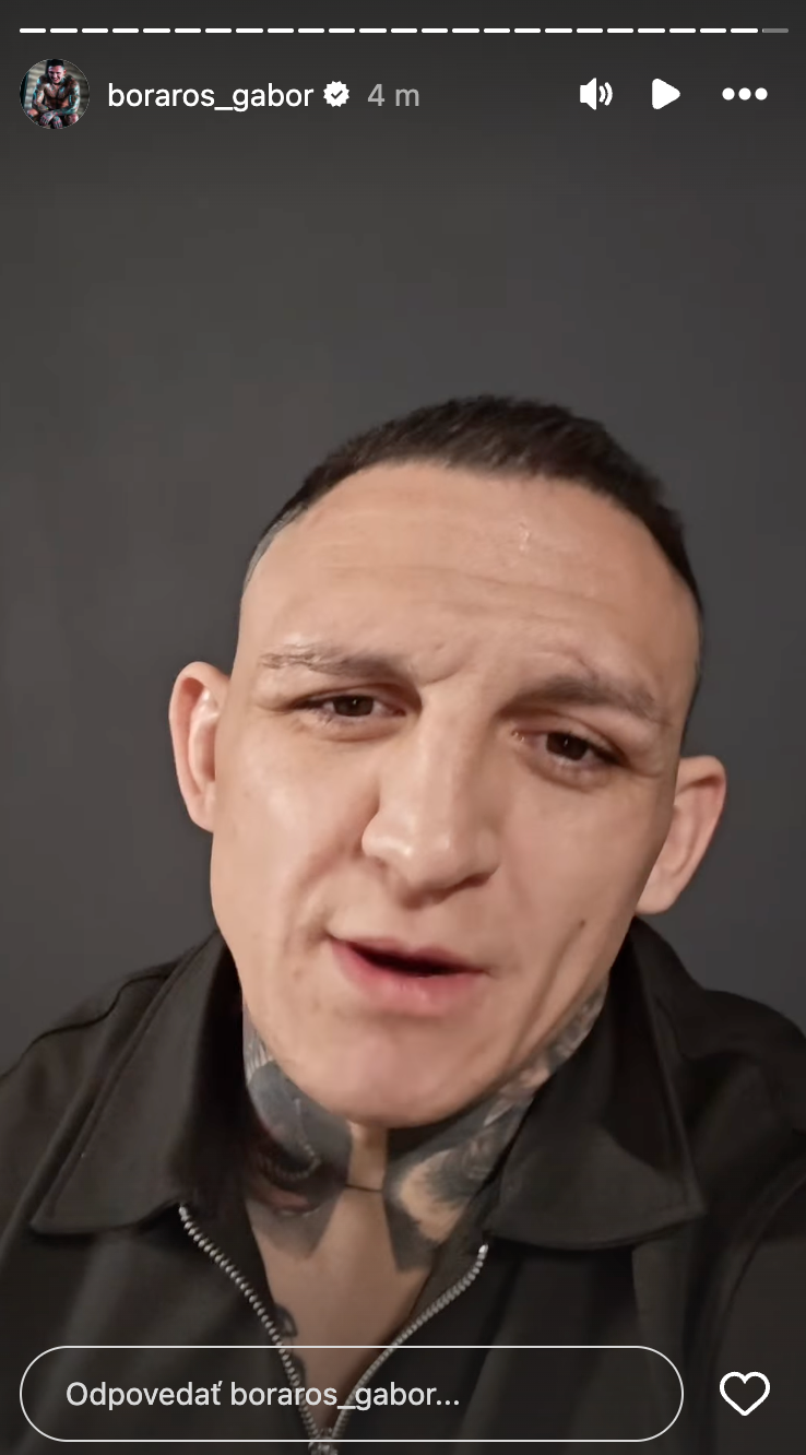 MMA zápasník Gábor Boráros.