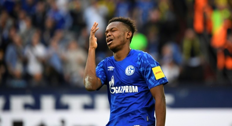 Wales forward Rabbi Matondo has apologised to Shalke supporters for wearing a Borussia Dortmund shirt to a gym training session.