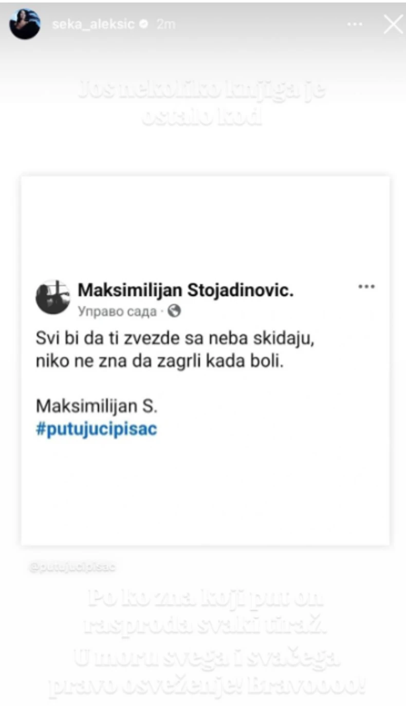 Objava Seke Aleksić