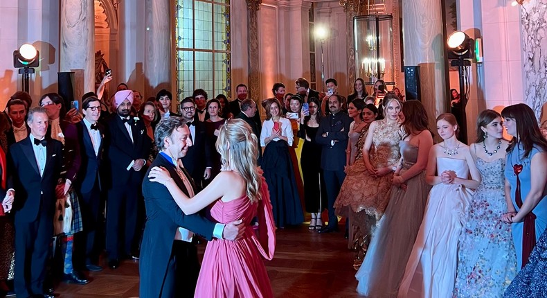 Norway's Leah Behn dances at Le Bal des Dbutantes.Maria Noyen/Insider