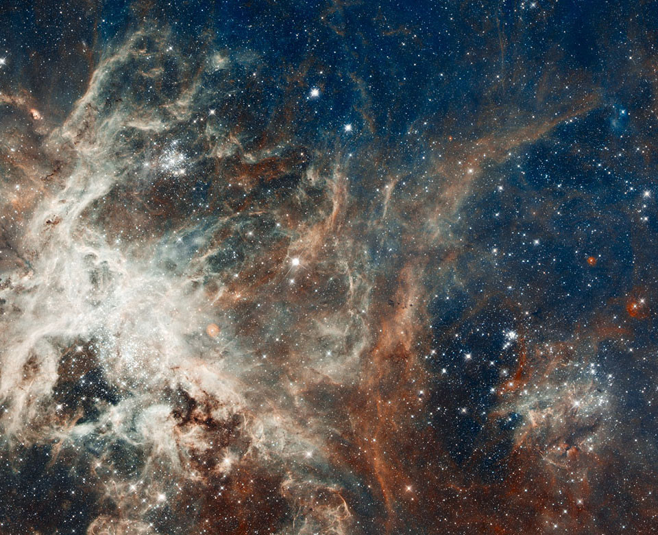 Ułożenie gwiazd w mgławicy Oriona