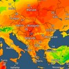Porast temperatura, mapa 