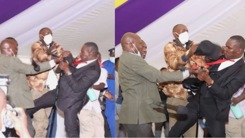 Funeral service halted as 2 MPs in suit and tie exchange blows - Vimarsana News