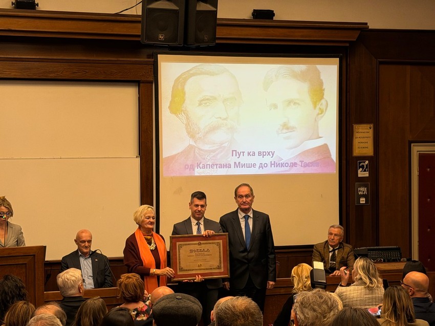 Kardiohirurg ass. dr Bogdan Okiljević dobitnik nagrade "Kapetan Miša Anastasijević"