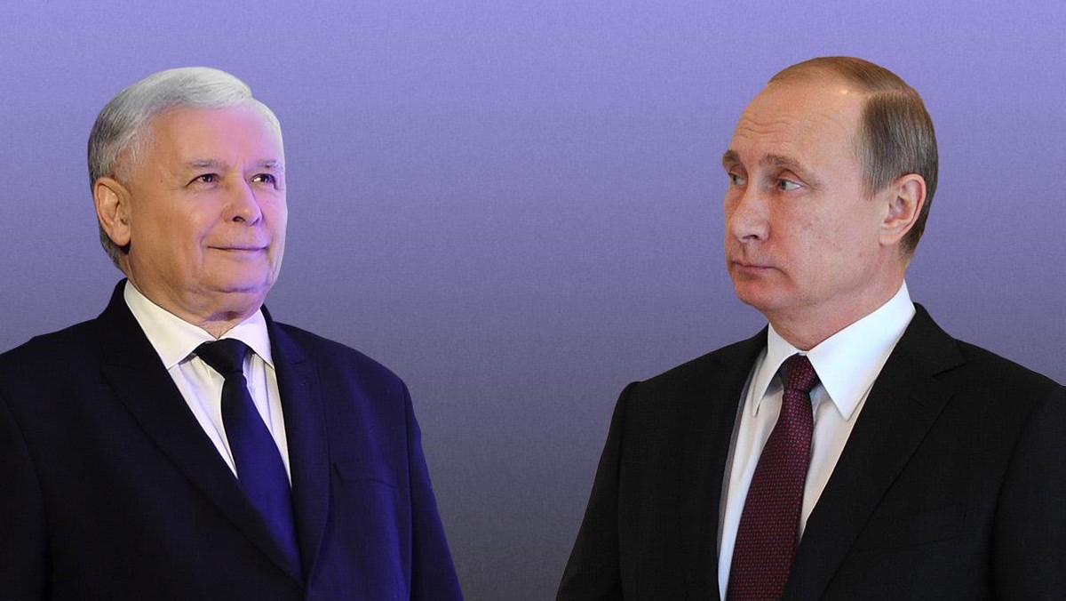 Jarosław Kaczyński i Władymir Putin 