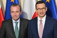 Manfred Weber i Mateusz Morawiecki