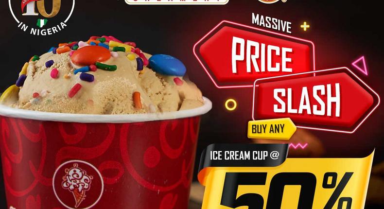 Relish in Cold Stone’s biggest ever Black Friday 50% Deal!!