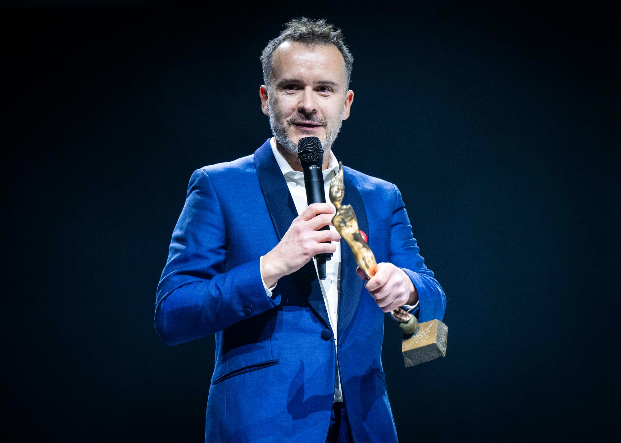 Odovzdávanie Ceny Nadácie Tatra banky za umenie: Kameraman Martin Žiara.