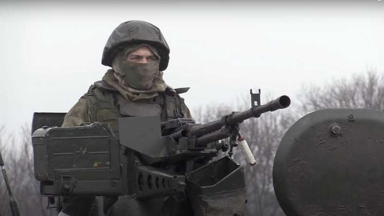 Rosyjski żołnierz na Ukrainie