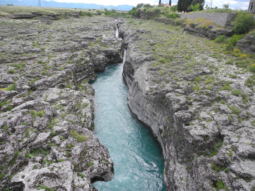 Deo Cijevne gde su mladić i devojka skočili u reku