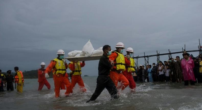 Most of the dead retrieved from the Andaman Sea were women and children after a fraught search by navy ships, planes, helicopters and fishing boats hampered by heavy rains