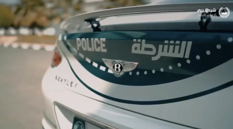 A Dubai zsaruk nem hétköznapi flottája egy szörnyeteggel bővült / Fotó: Dubai rendőrség
