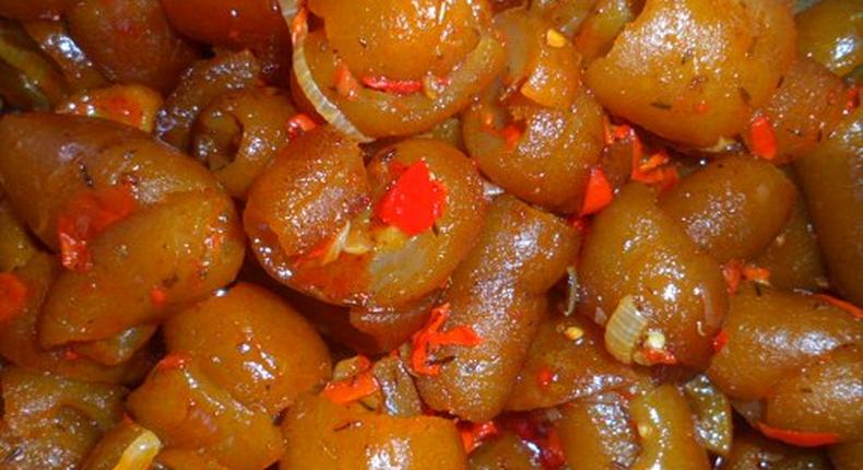 Expert says Nigerian delicacy, Pomo (pictured) is bad for the health