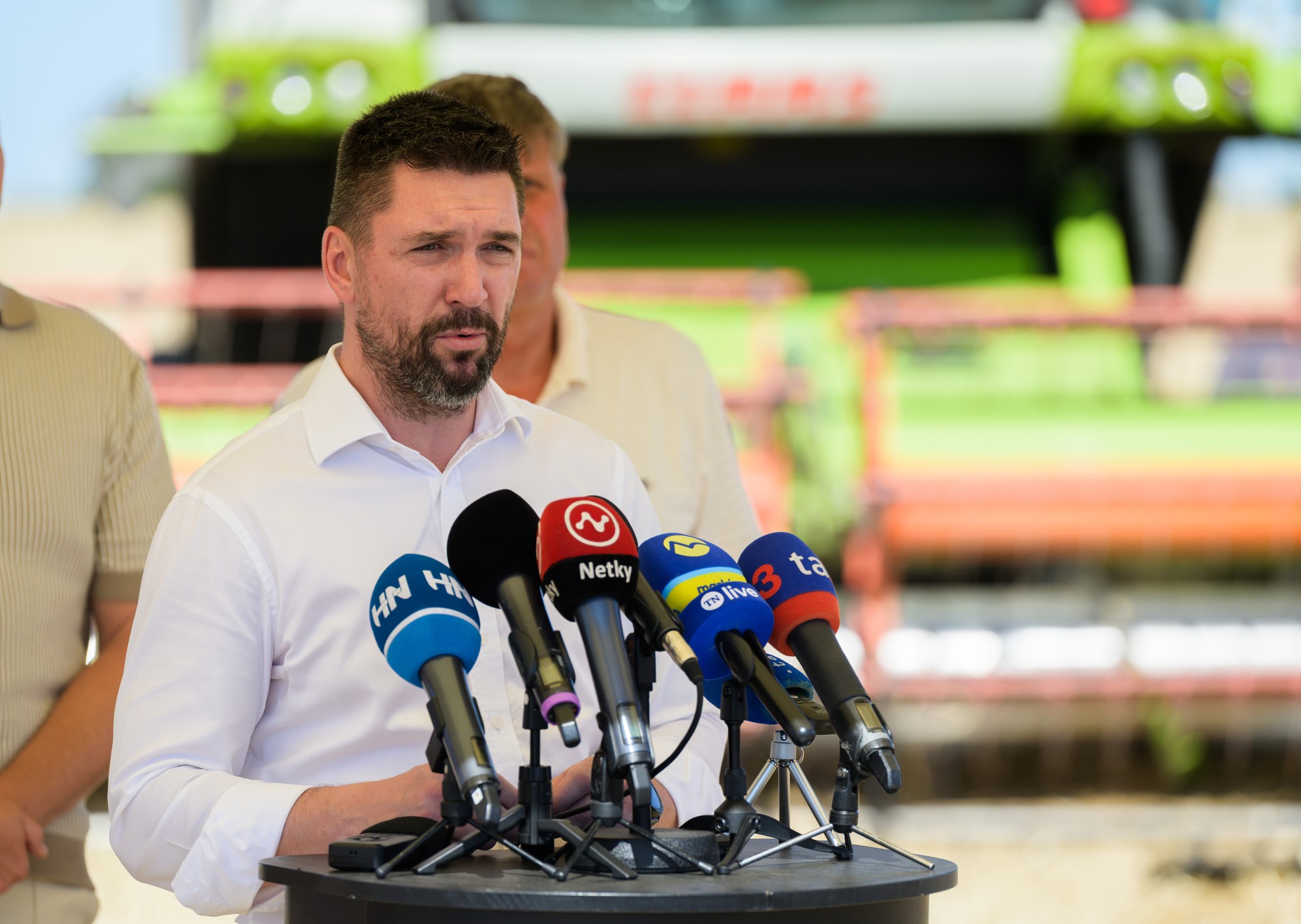 Žatevný výjazd predsedu vlády SR Roberta Fica a ministra pôdohospodárstva a rozvoja vidieka SR Richarda Takáča.